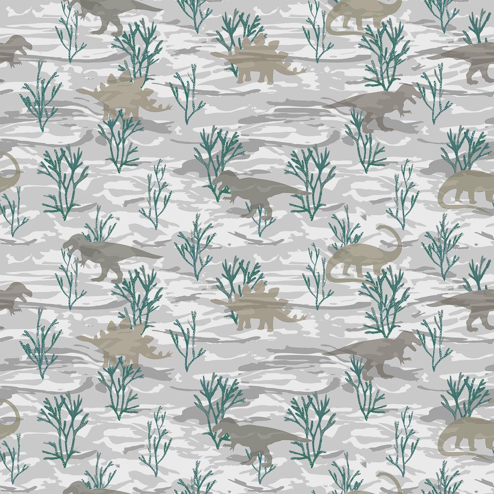44" Wide 100% Cotton No Stretch Quilting Fabric-Printed Designs for Sewing, Clothing, Crafts, Accessories, Home Decor,  and DIY Projects (Quilting Fabric- Dino's Collection)