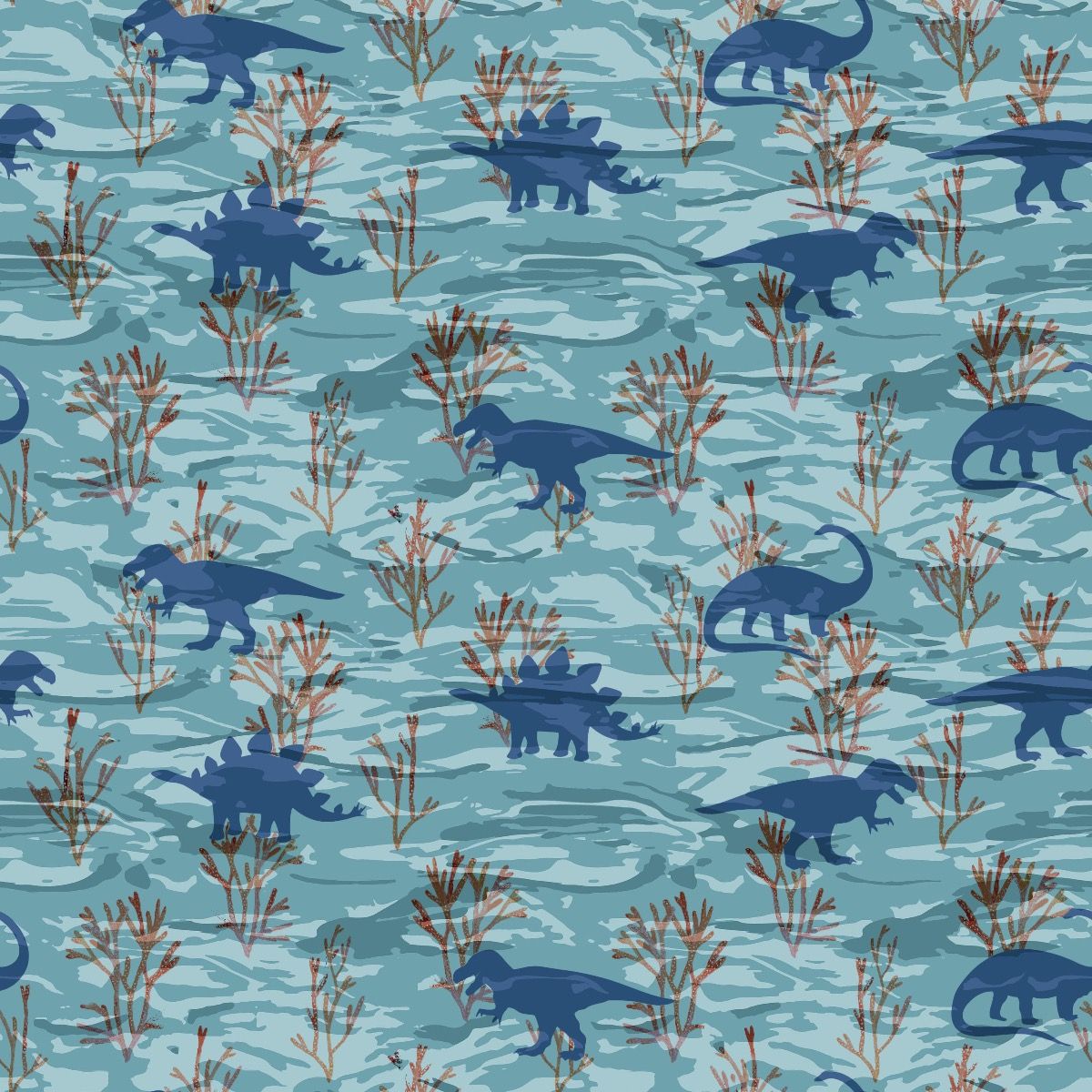 44" Wide 100% Cotton No Stretch Quilting Fabric-Printed Designs for Sewing, Clothing, Crafts, Accessories, Home Decor,  and DIY Projects (Quilting Fabric- Dino's Collection)