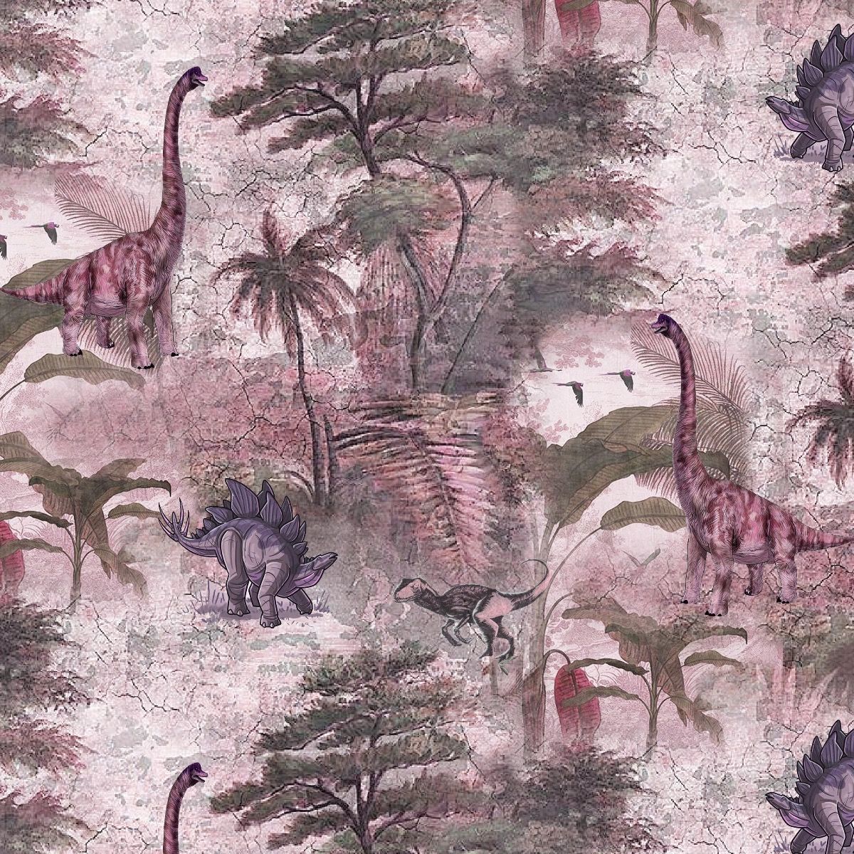 44" Wide 100% Cotton No Stretch Quilting Fabric-Printed Designs for Sewing, Clothing, Crafts, Accessories, Home Decor,  and DIY Projects (Quilting Fabric- Dino's Collection)