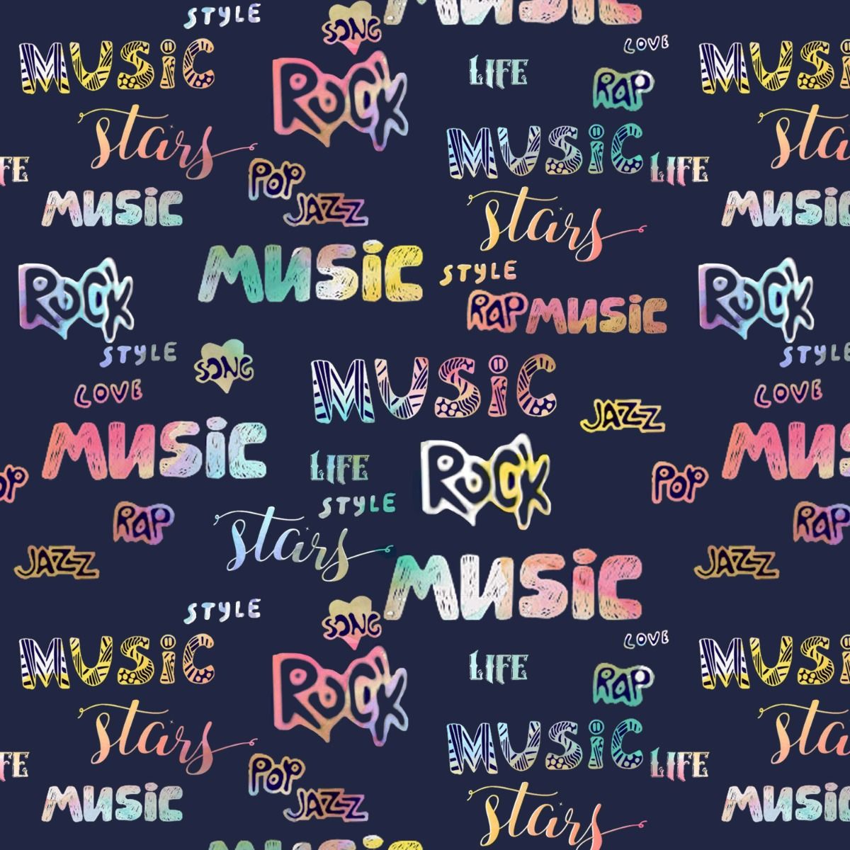 44" Wide 100% Cotton No Stretch Quilting Fabric-Printed Designs for Sewing, Clothing, Crafts, Accessories, Home Decor, and DIY Projects (Quilting Fabric- Feel the Music Collection)