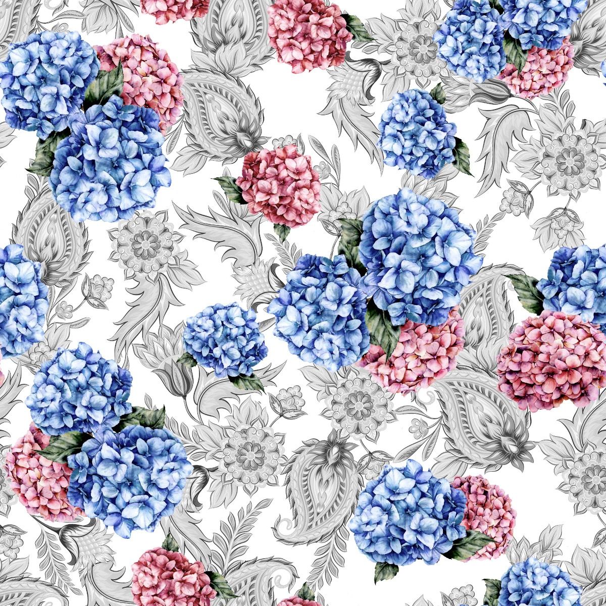 44" Wide 100% Cotton No Stretch Quilting Fabric-Printed Designs for Sewing, Clothing, Crafts, Accessories, Home Decor, and DIY Projects (Quilting Fabric- Floral Collection)