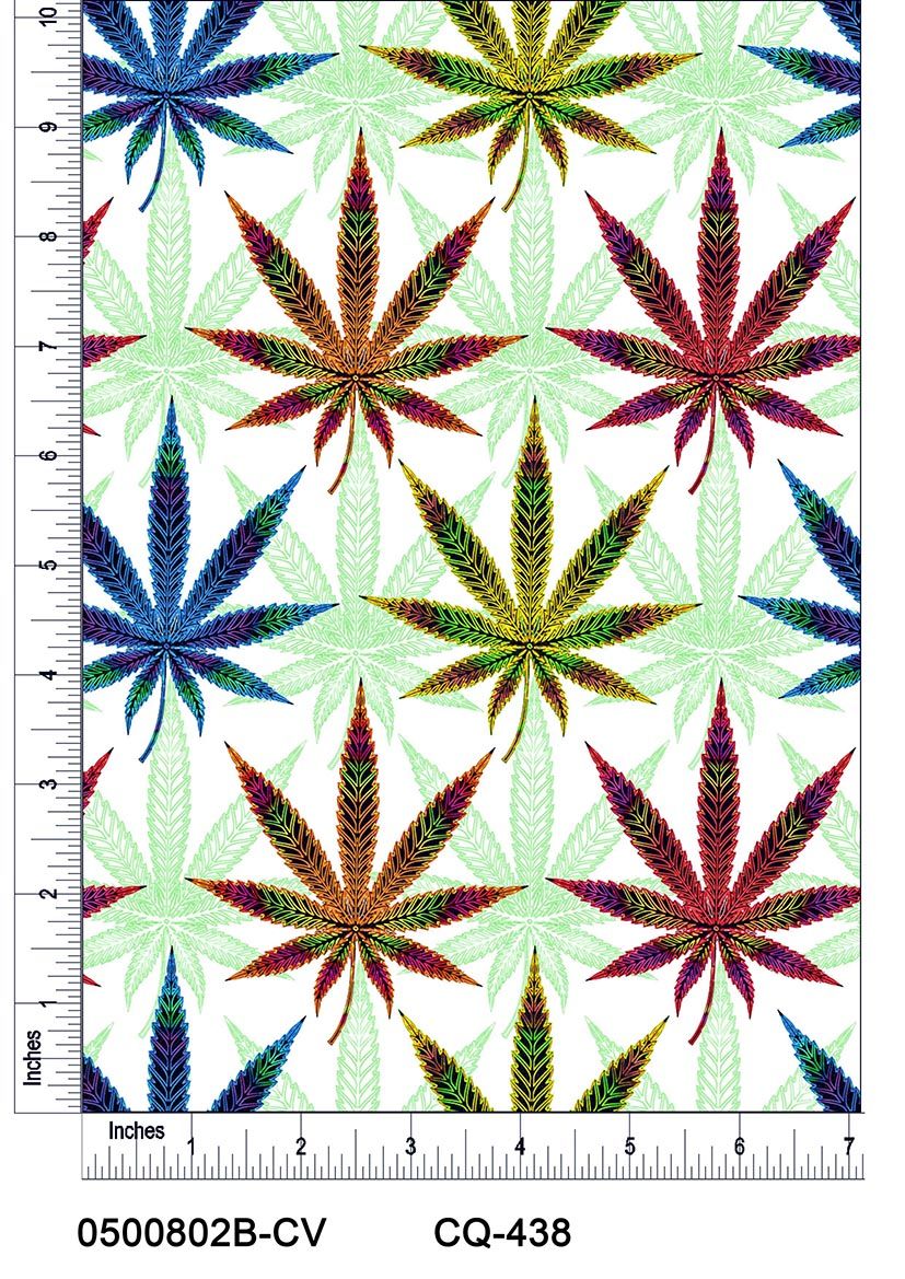 44" Wide 100% Cotton No Stretch Quilting Fabric-Printed Designs for Sewing, Clothing, Crafts, Accessories, Home Decor,  and DIY Projects (Quilting Fabric- Cannabis Collection)