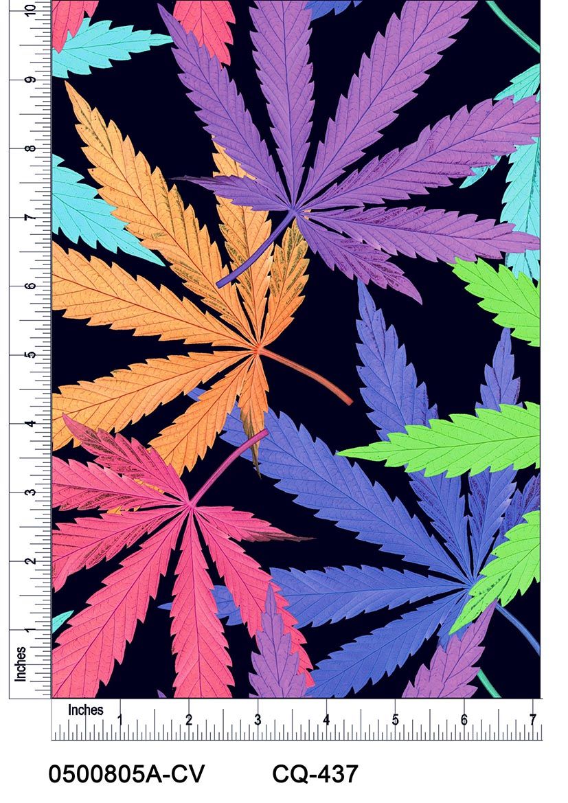 44" Wide 100% Cotton No Stretch Quilting Fabric-Printed Designs for Sewing, Clothing, Crafts, Accessories, Home Decor,  and DIY Projects (Quilting Fabric- Cannabis Collection)