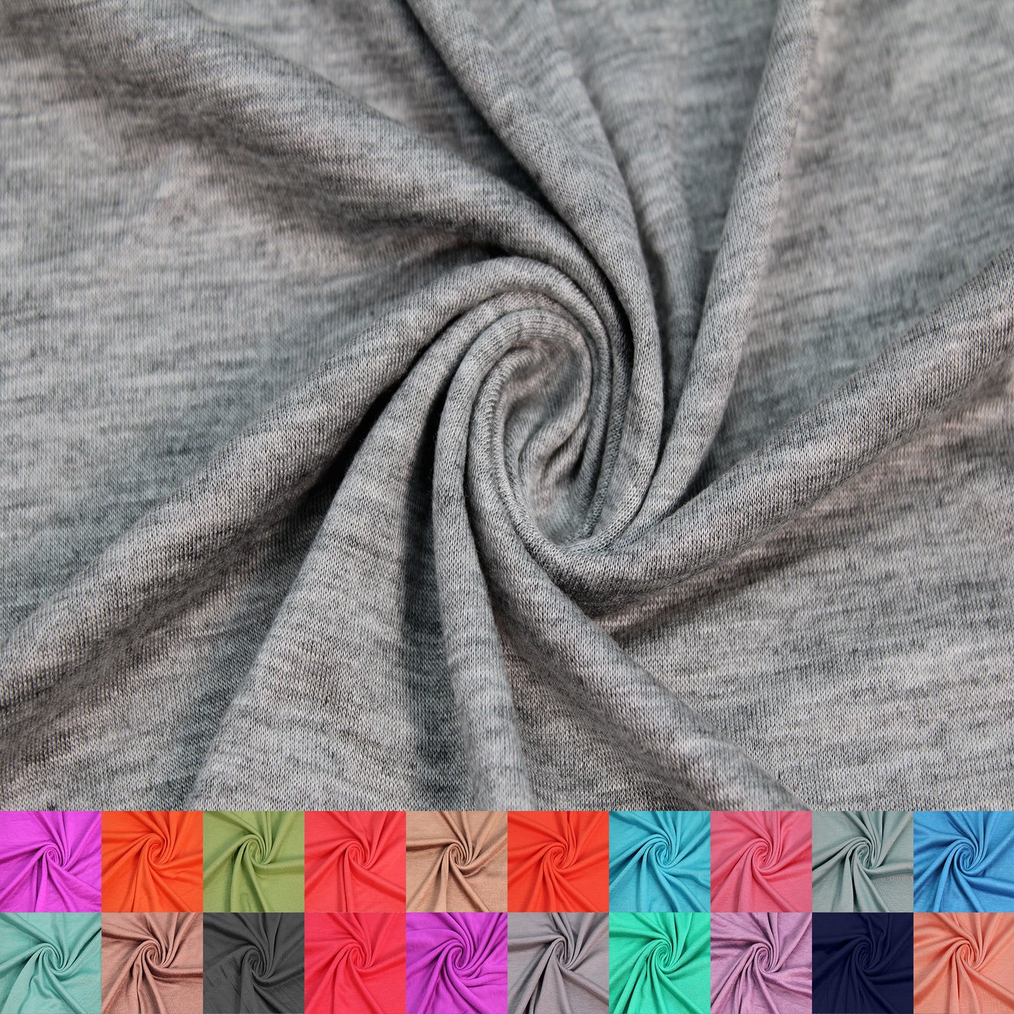 Multicolor Apparel, Loungewear, Scarves & Accessories Fabric By The Yard (130 GSM) - 60" 100% Rayon Jersey Knit, Lightweight, 2-Way Stretch, Soft & Breathable - SKU 13237