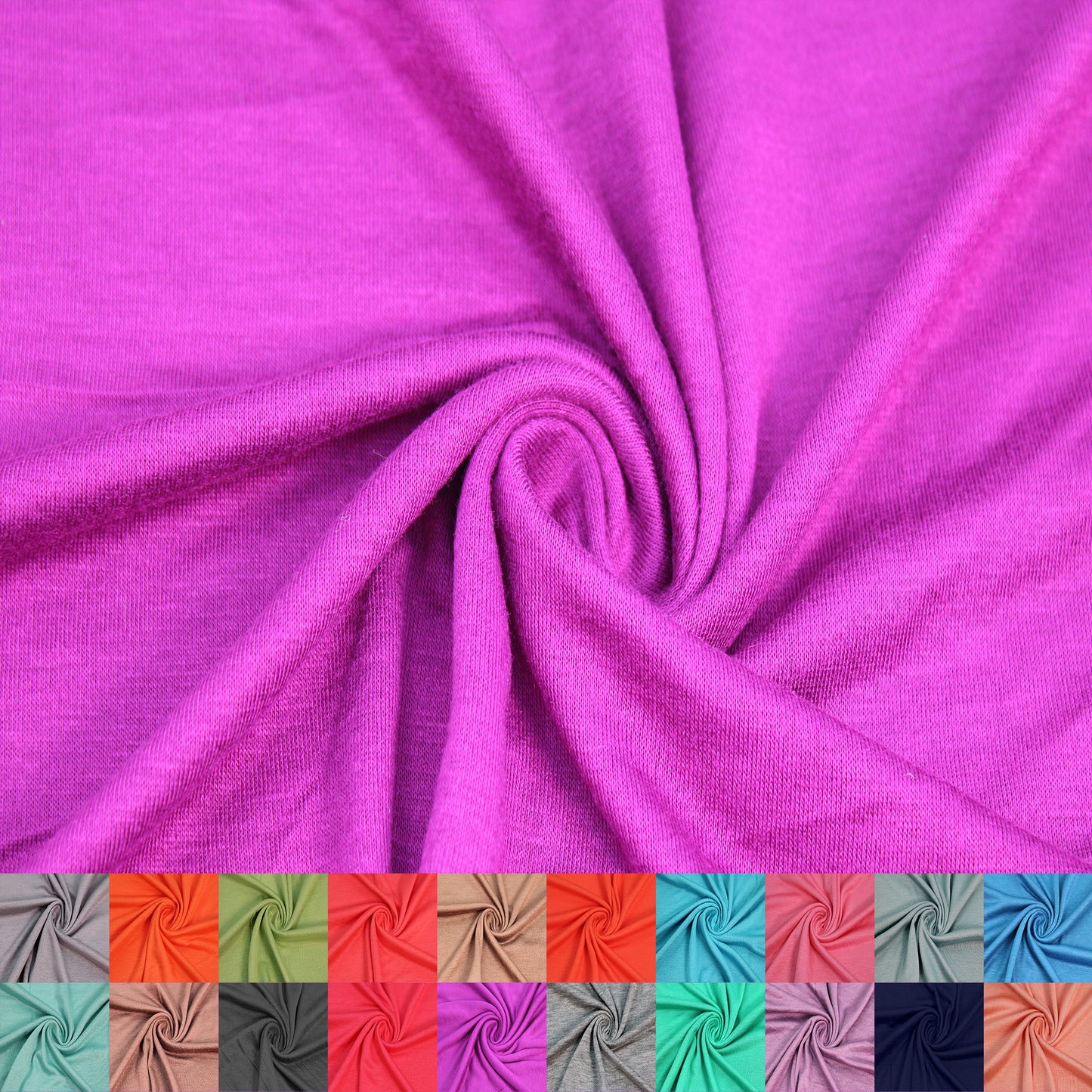 Multicolor Apparel, Loungewear, Scarves & Accessories Fabric By The Yard (130 GSM) - 60" 100% Rayon Jersey Knit, Lightweight, 2-Way Stretch, Soft & Breathable - SKU 13237