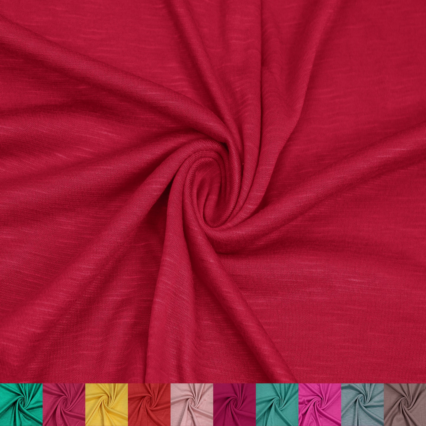 Multicolor Apparel, Baby Clothing, School Projects, Party Decorations & DIY Fabric By The Yard (130 GSM) - 60" Wide 100% Rayon Slub Jersey Knit, Lightweight, 2-Way Stretch, Lightweight and Breathable - SKU 13412