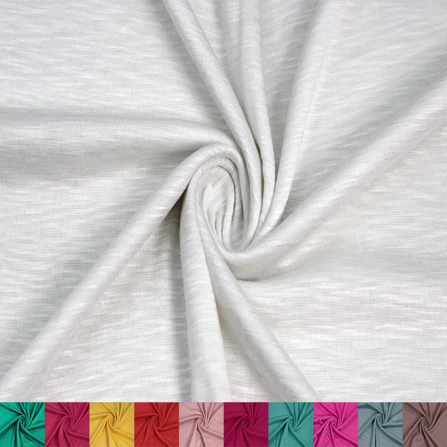 Multicolor Apparel, Baby Clothing, School Projects, Party Decorations & DIY Fabric By The Yard (130 GSM) - 60" Wide 100% Rayon Slub Jersey Knit, Lightweight, 2-Way Stretch, Lightweight and Breathable - SKU 13412