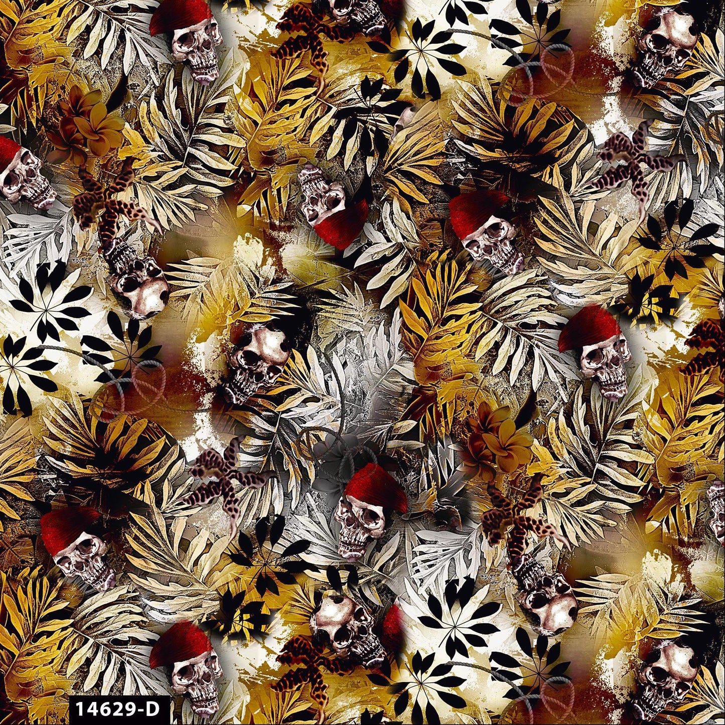 44" Wide 100% Cotton No Stretch Quilting Fabric-Printed Designs for Sewing, Clothing, Crafts, Accessories, Home Decor, and DIY Projects (Quilting Fabric-Buried Treasure Collection)