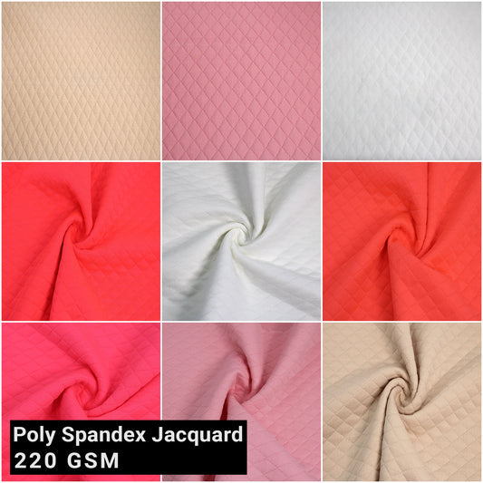 Multicolor Apparel, Knit Sweater, Home, Draperies, Upholstery, Crafts & DIY Fabric By The Yard - 60" Poly Spandex Jacquard Fabric by the Yard - 220 GSM, Mediumweight, Breathable, 2-Way Stretch - (SKU 471)