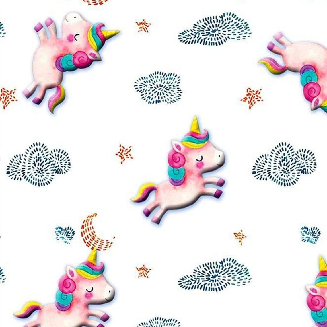 44" Wide 100% Cotton No Stretch Quilting Fabric-Printed Designs for Sewing, Clothing, Crafts, Accessories, Home Decor, and DIY Projects (Quilting Fabric- Children's Dreaming Collection)