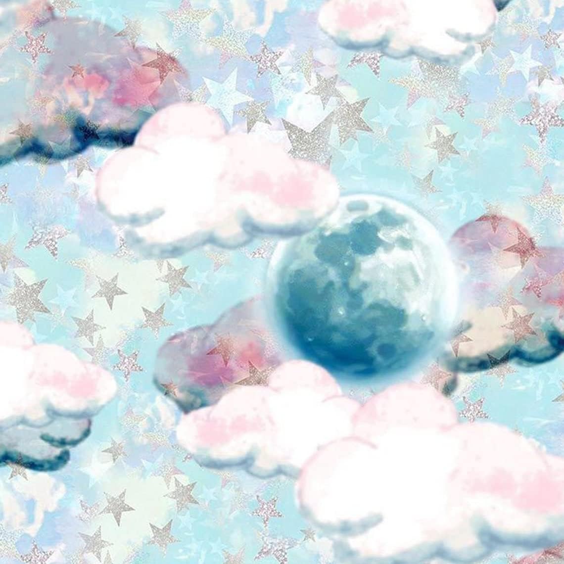44" Wide 100% Cotton No Stretch Quilting Fabric-Printed Designs for Sewing, Clothing, Crafts, Accessories, Home Decor, and DIY Projects (Quilting Fabric- Children's Dreaming Collection)