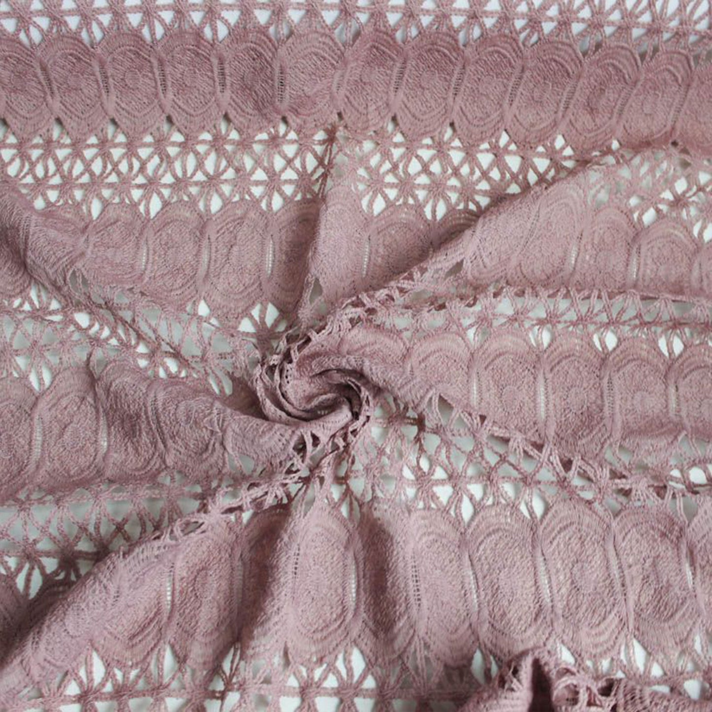 47" wide 100% Polyester Chemical Lace Fabric 270GSM - DARLA Pattern (SKU-662)