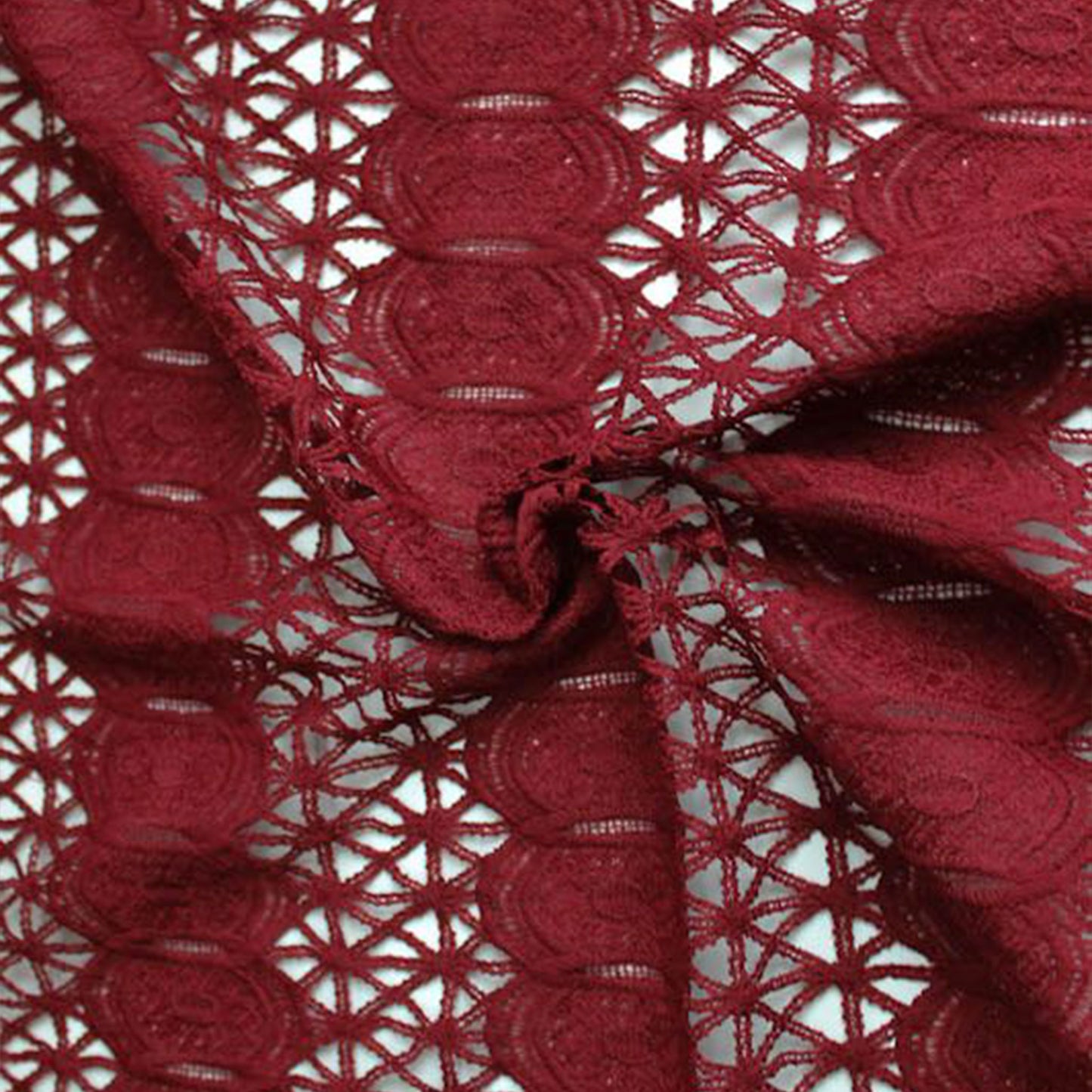 47" wide 100% Polyester Chemical Lace Fabric 270GSM - DARLA Pattern (SKU-662)