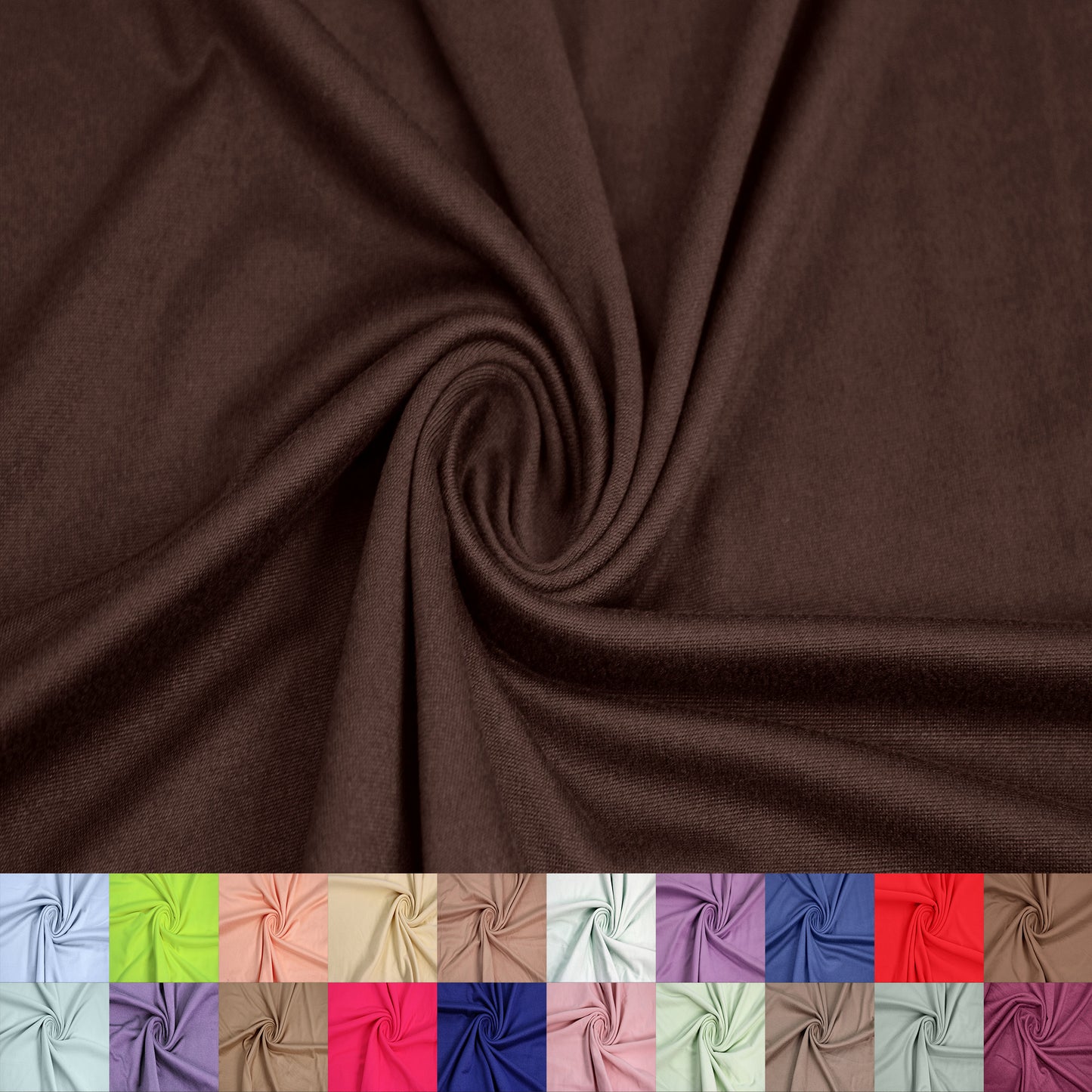 Multicolor Apparel, Activewear, Accessories, Scarves & Crafts Fabric By The Yard (160 GSM) - 59" Wide DTY Double-Sided Brushed Fabric, Lightweight, Stretchy & Breathable - SKU 668
