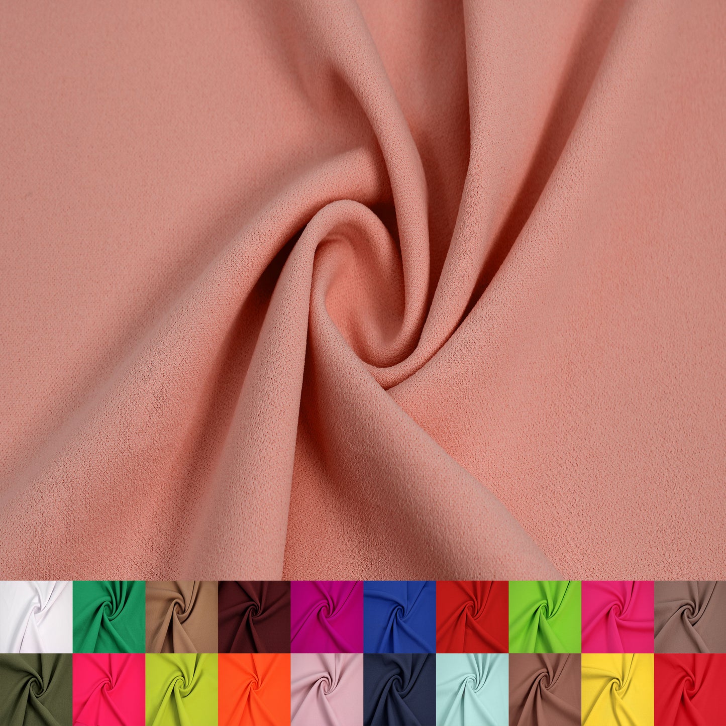 59" Scuba Crepe Techno Polyester Spandex Stretch Fabric 230gsm by the Yard (SKU-702)