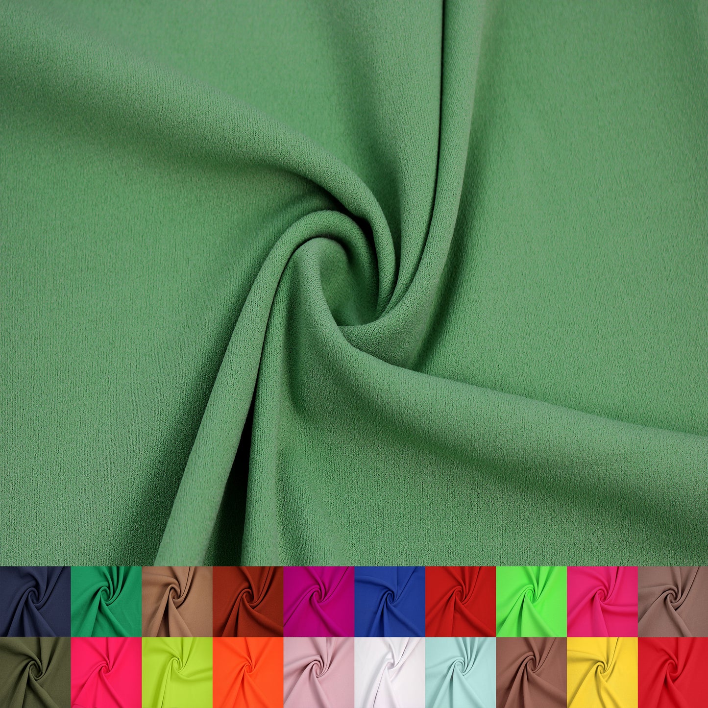 59" Scuba Crepe Techno Polyester Spandex Stretch Fabric 230gsm by the Yard (SKU-702)