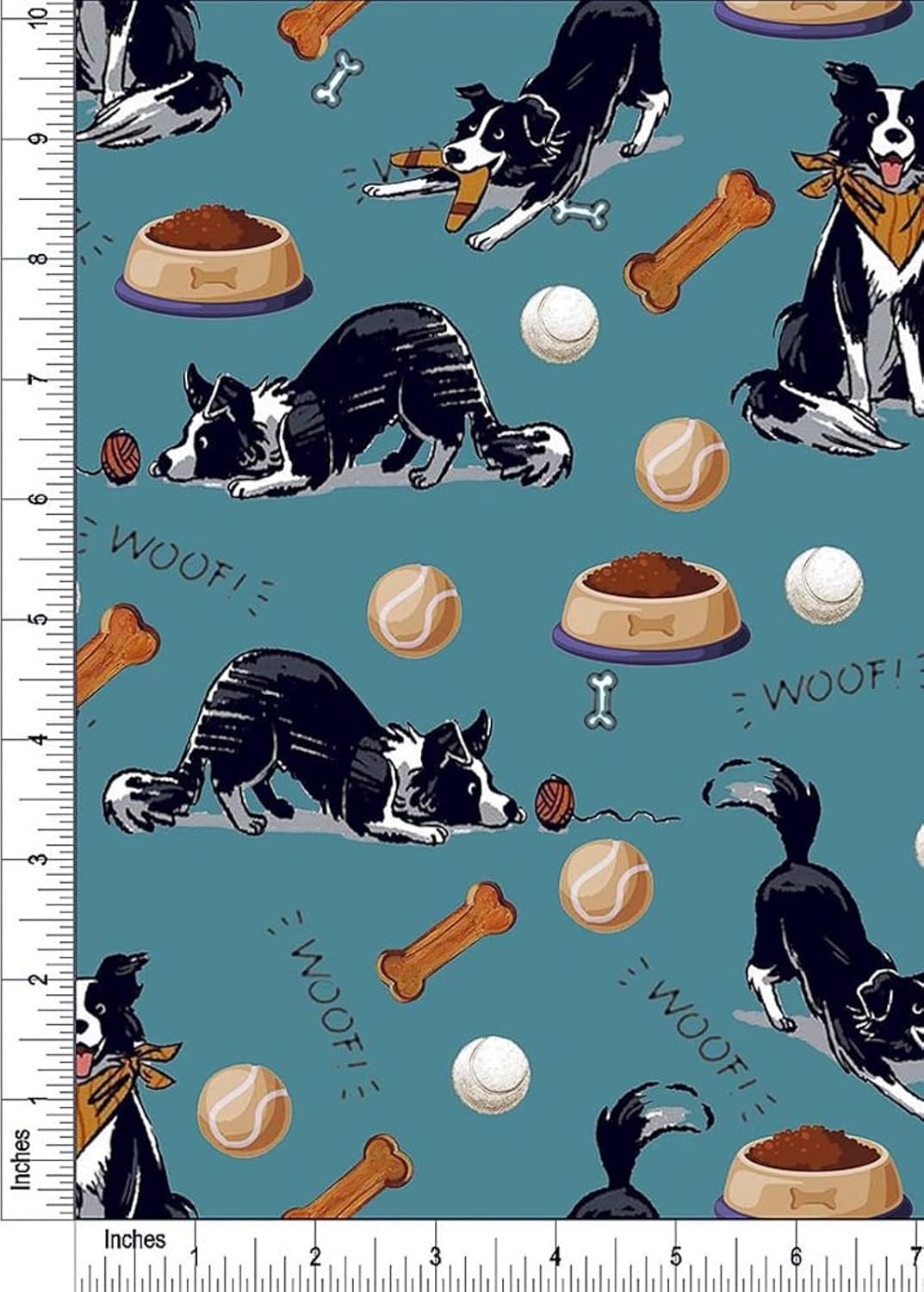 44" Wide 100% Cotton No Stretch Quilting Fabric-Printed Designs for Sewing, Clothing, Crafts, Accessories, Home Decor,  and DIY Projects (Quilting Fabric- Dog Collection)