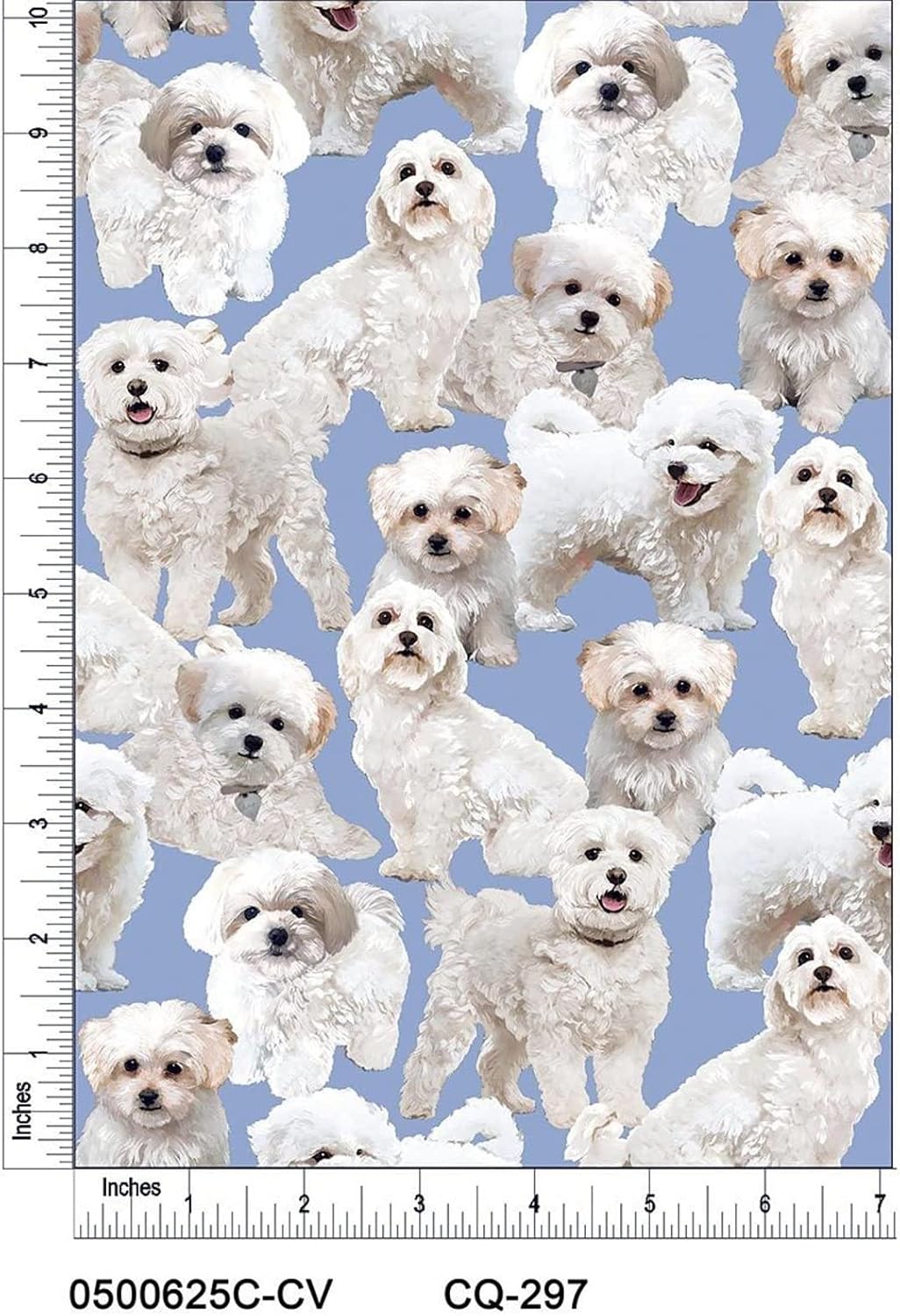 44" Wide 100% Cotton No Stretch Quilting Fabric-Printed Designs for Sewing, Clothing, Crafts, Accessories, Home Decor,  and DIY Projects (Quilting Fabric- Dog Collection)