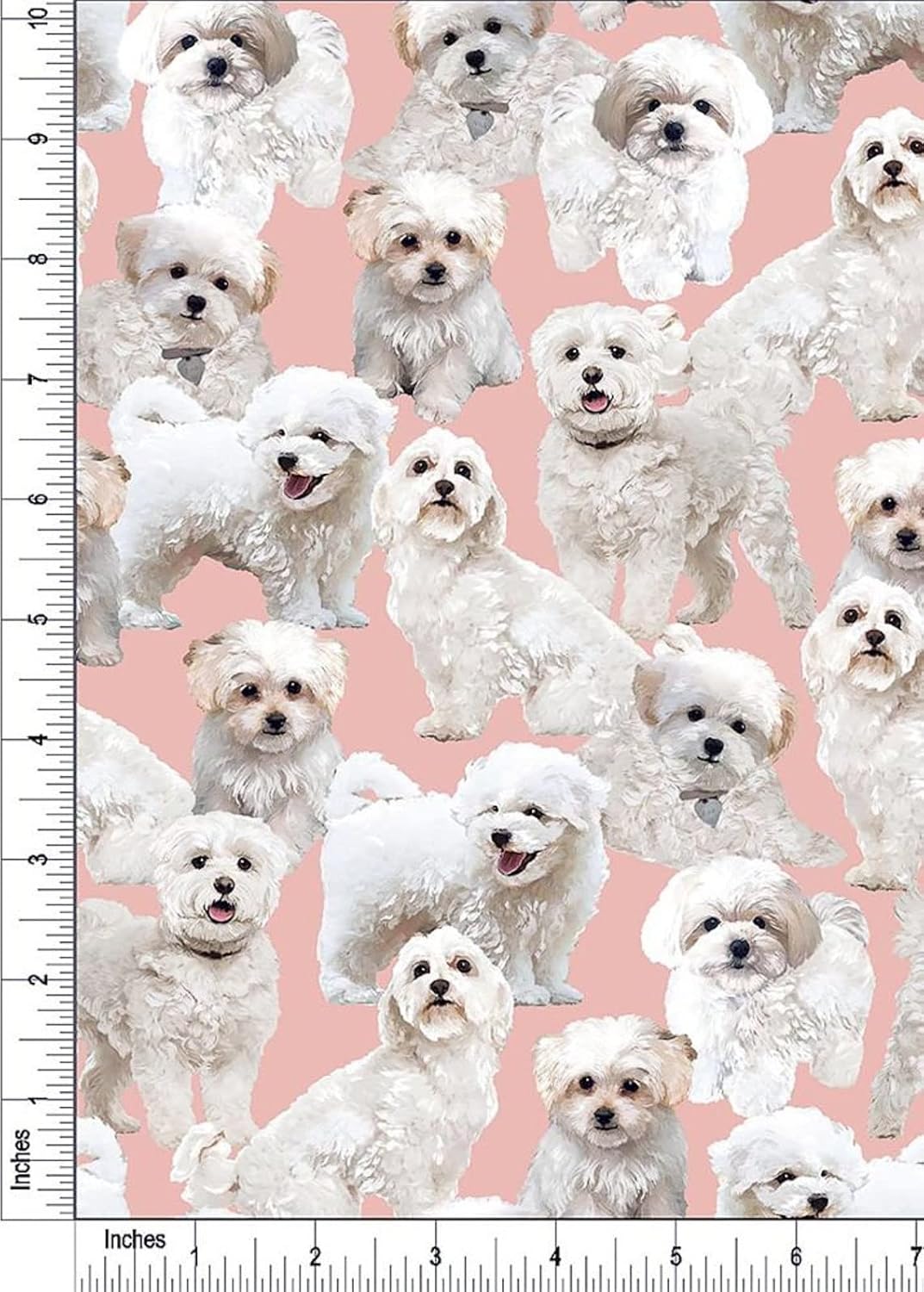 44" Wide 100% Cotton No Stretch Quilting Fabric-Printed Designs for Sewing, Clothing, Crafts, Accessories, Home Decor,  and DIY Projects (Quilting Fabric- Dog Collection)
