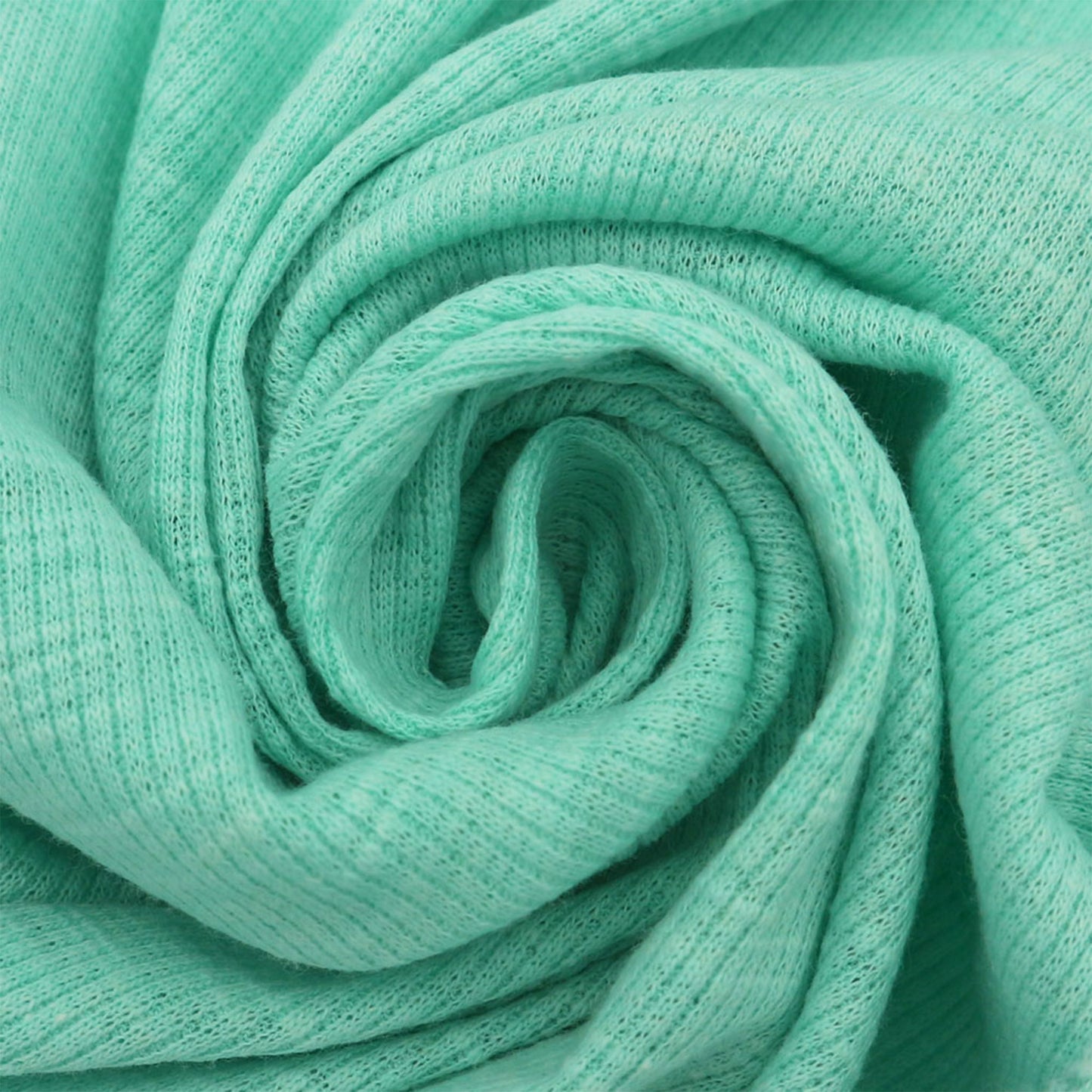 55" Width Solid Color Polyester Cotton Spandex 2X1 Rib Knit Fabric by the Yard - 170 GSM - (SKU-792)