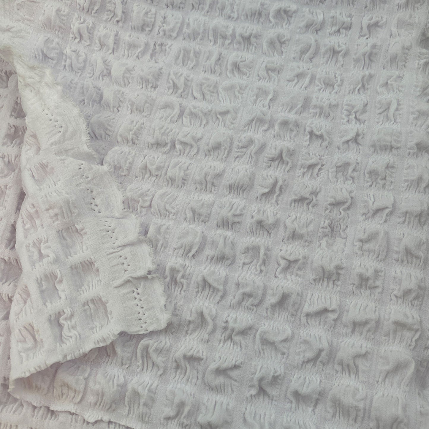 58" Solid Color Polyester Spandex Bubble Fabric by the Yard - 240gsm - (SKU-812)