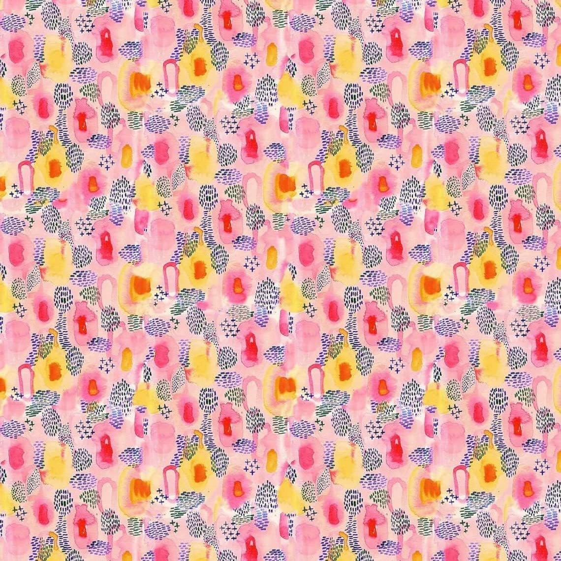 44" Wide 100% Cotton No Stretch Quilting Fabric-Printed Designs for Sewing, Clothing, Crafts, Accessories, Home Decor, and DIY Projects (Quilting Fabric-Acid Paint Collection)
