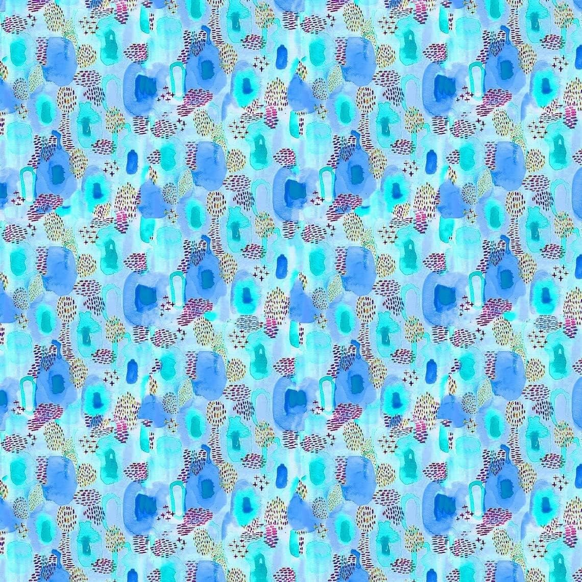 44" Wide 100% Cotton No Stretch Quilting Fabric-Printed Designs for Sewing, Clothing, Crafts, Accessories, Home Decor, and DIY Projects (Quilting Fabric-Acid Paint Collection)