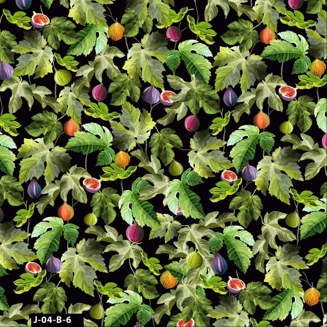 44" Wide 100% Cotton No Stretch Quilting Fabric-Printed Designs for Sewing, Clothing, Crafts, Accessories, Home Decor, and DIY Projects (Quilting Fabric- Fun Fruits Collection)