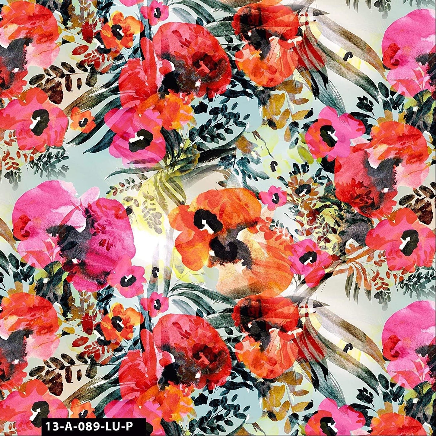 44" Wide 100% Cotton No Stretch Quilting Fabric-Printed Designs for Sewing, Clothing, Crafts, Accessories, Home Decor, and DIY Projects (Quilting Fabric- Floral Collection)