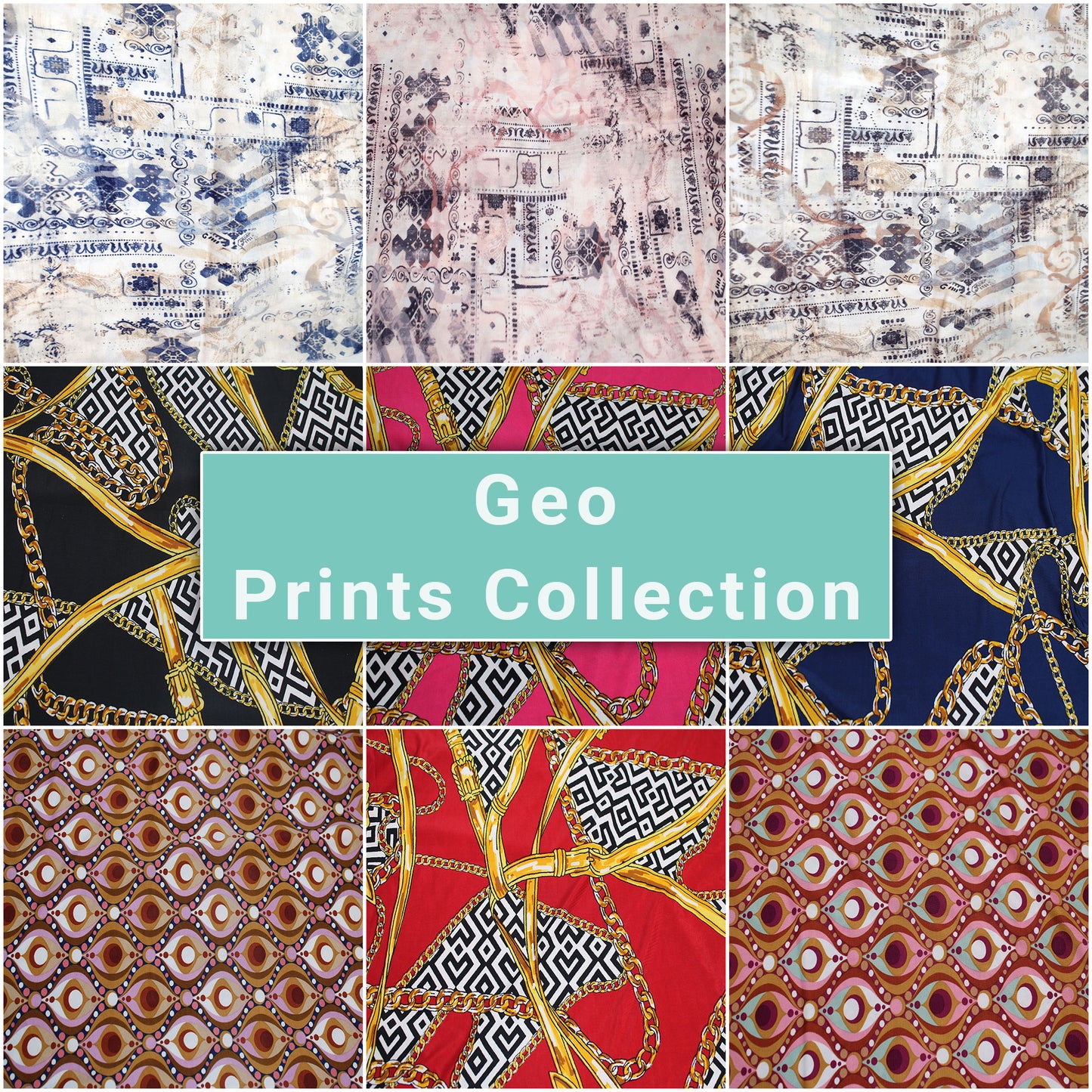 Geo Print Fabric Collection