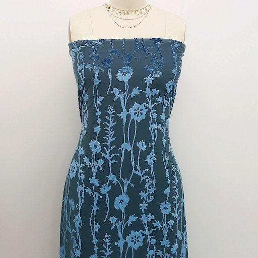 Printed Floral Botanical Meadow - Floral Fabric Collection