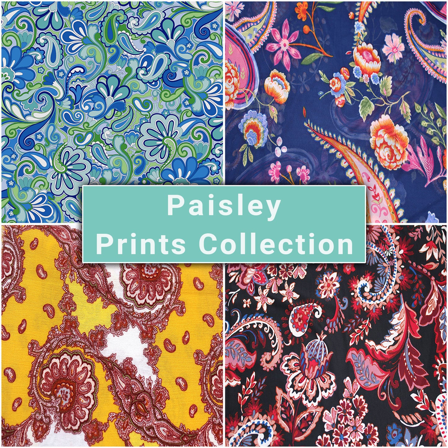 Paisley Print Fabric Collection