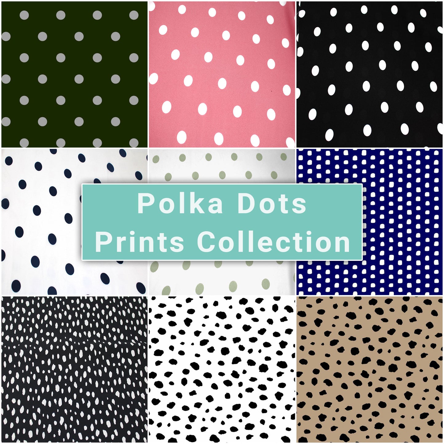 Polka Dots Print Fabric Collection