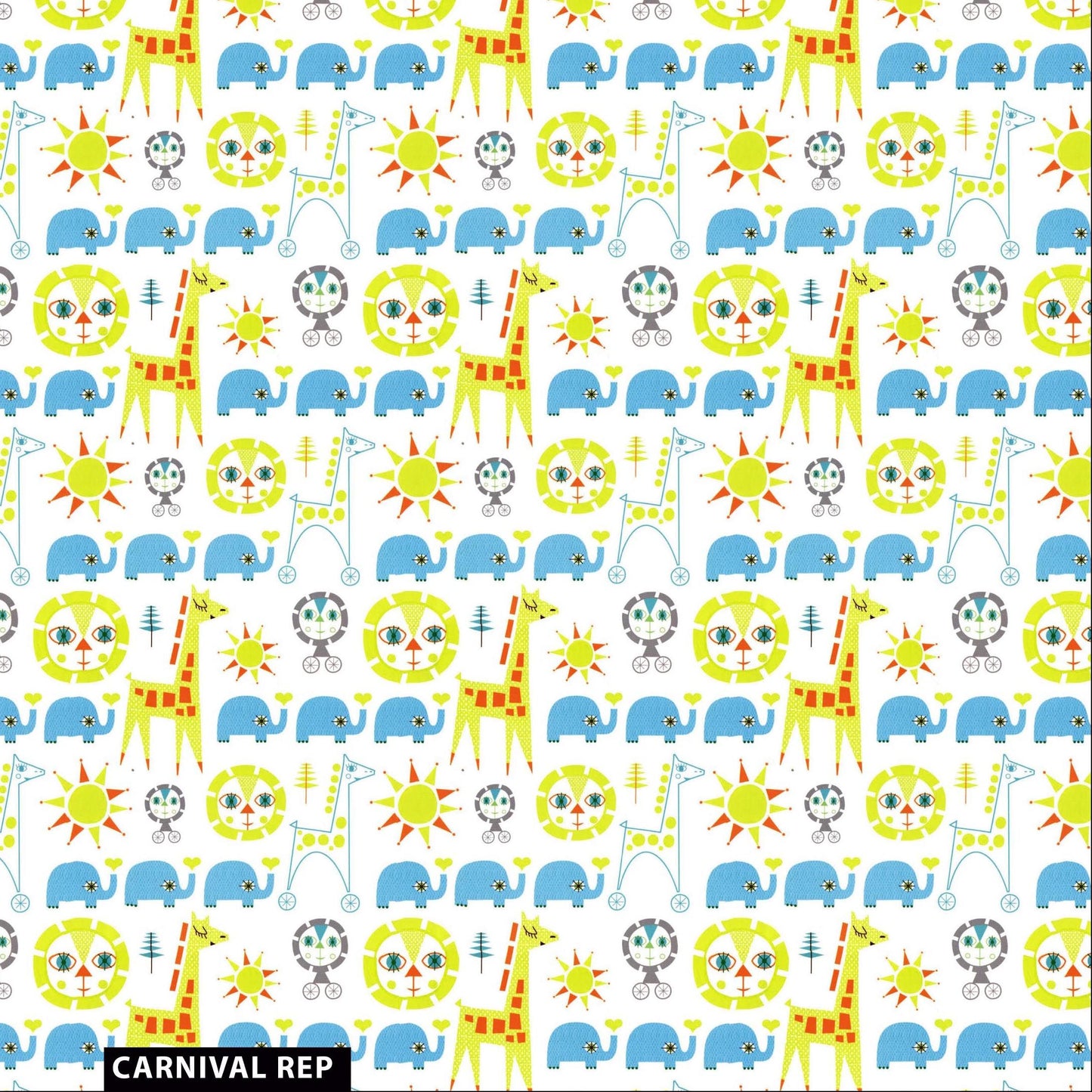 44" Wide 100% Cotton No Stretch Quilting Fabric-Printed Designs for Sewing, Clothing, Crafts, Accessories, Home Decor, and DIY Projects (Quilting Fabric-Animals Collection)