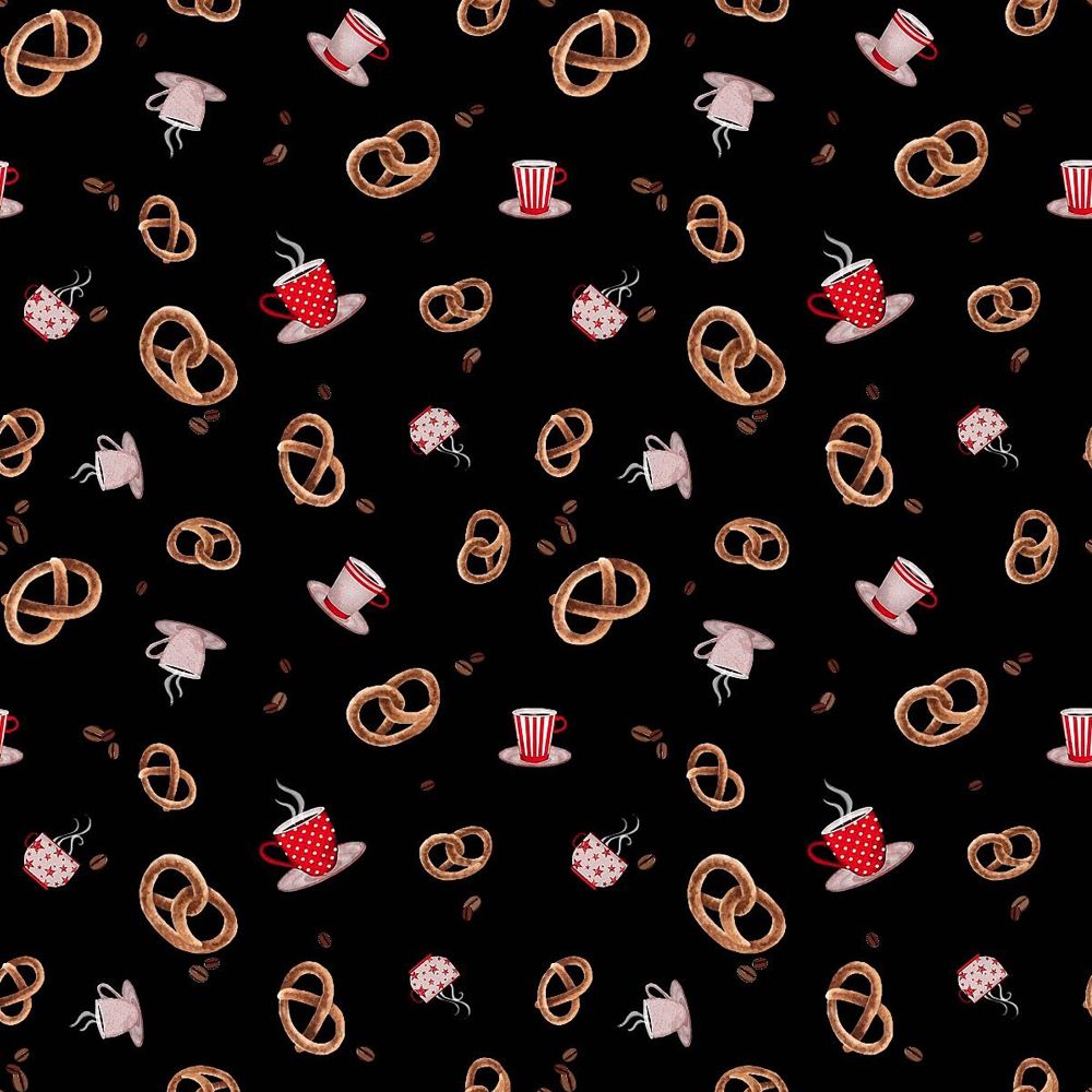 44" Wide 100% Cotton No Stretch Quilting Fabric-Printed Designs for Sewing, Clothing, Crafts, Accessories, Home Decor,  and DIY Projects (Quilting Fabric- Coffee Shop Collection)