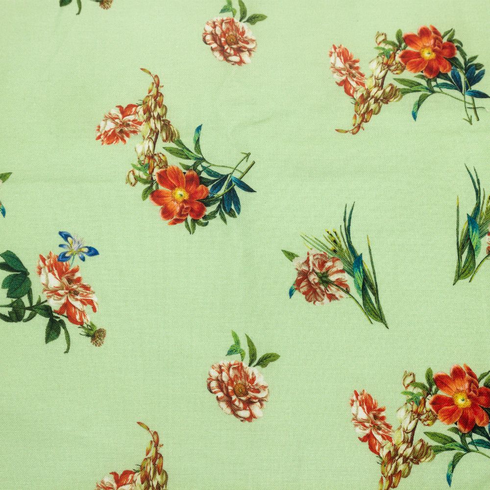 44" Wide 100% Cotton No Stretch Quilting Fabric-Printed Designs for Sewing, Clothing, Crafts, Accessories, Home Decor, and DIY Projects (Quilting Fabric- Floral Collection)