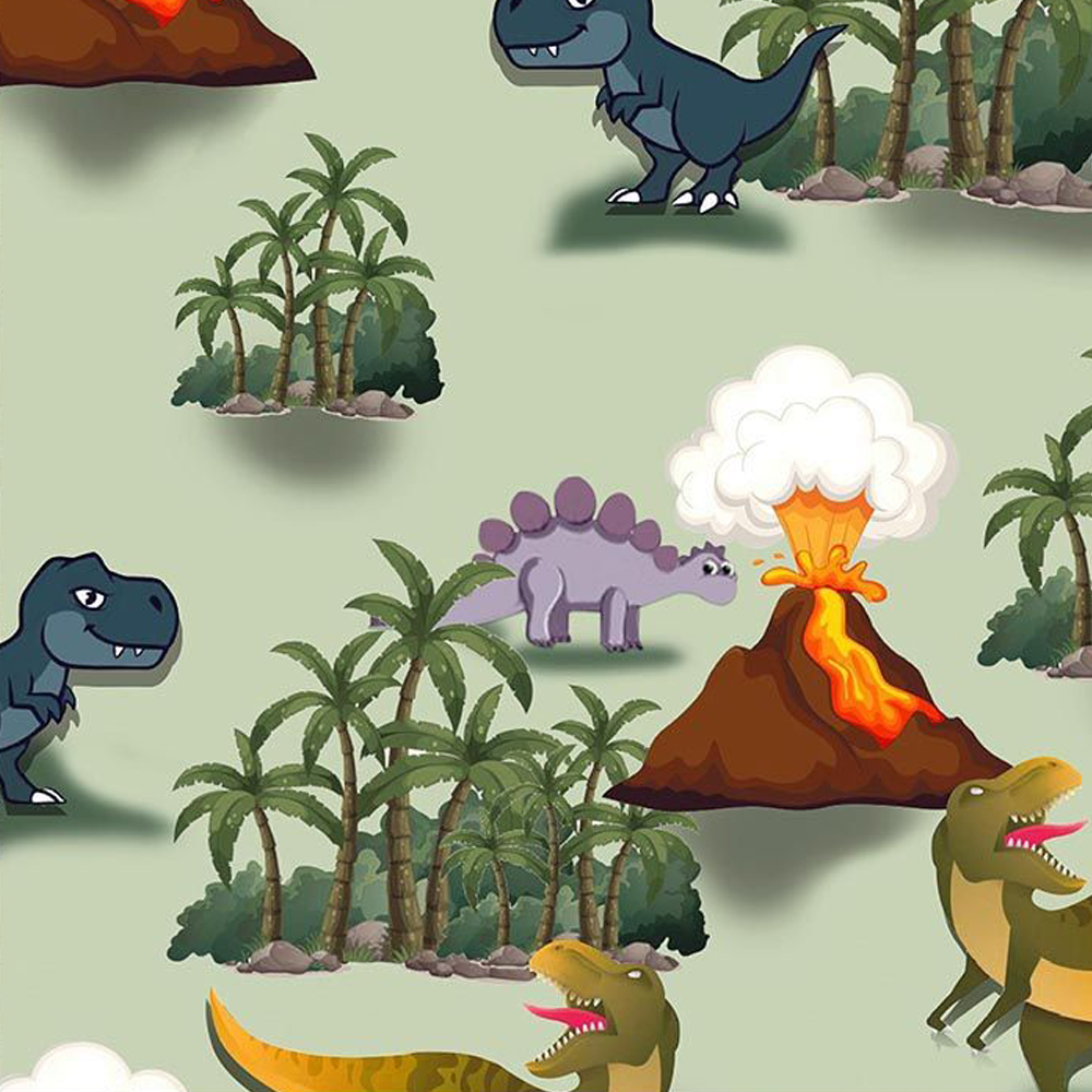 44" Wide 100% Cotton No Stretch Quilting Fabric-Printed Designs for Sewing, Clothing, Crafts, Accessories, Home Decor,  and DIY Projects (Quilting Fabric- Dino's Collection)