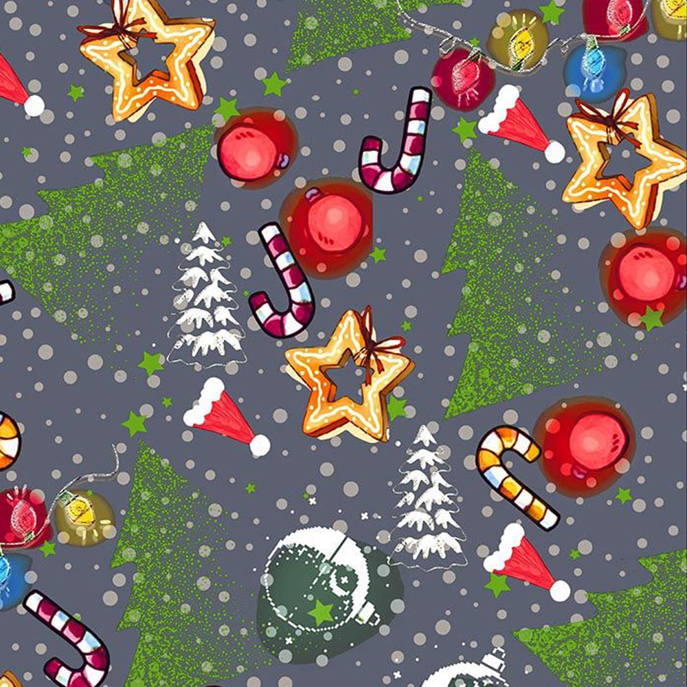 44" Wide 100% Cotton No Stretch Quilting Fabric-Printed Designs for Sewing, Clothing, Crafts, Accessories, Home Decor, and DIY Projects (Quilting Fabric-Christmas Collection)