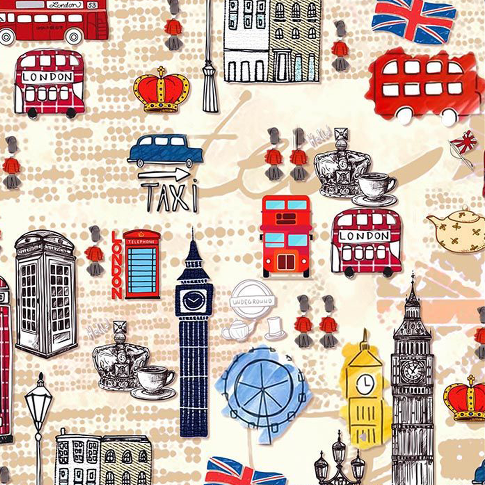 44" Wide 100% Cotton No Stretch Quilting Fabric-Printed Designs for Sewing, Clothing, Crafts, Accessories, Home Decor,  and DIY Projects (Quilting Fabric- Europe Collection)