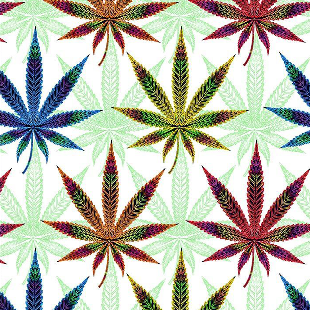 44" Wide 100% Cotton No Stretch Quilting Fabric-Printed Designs for Sewing, Clothing, Crafts, Accessories, Home Decor,  and DIY Projects (Quilting Fabric- Cannabis Collection)
