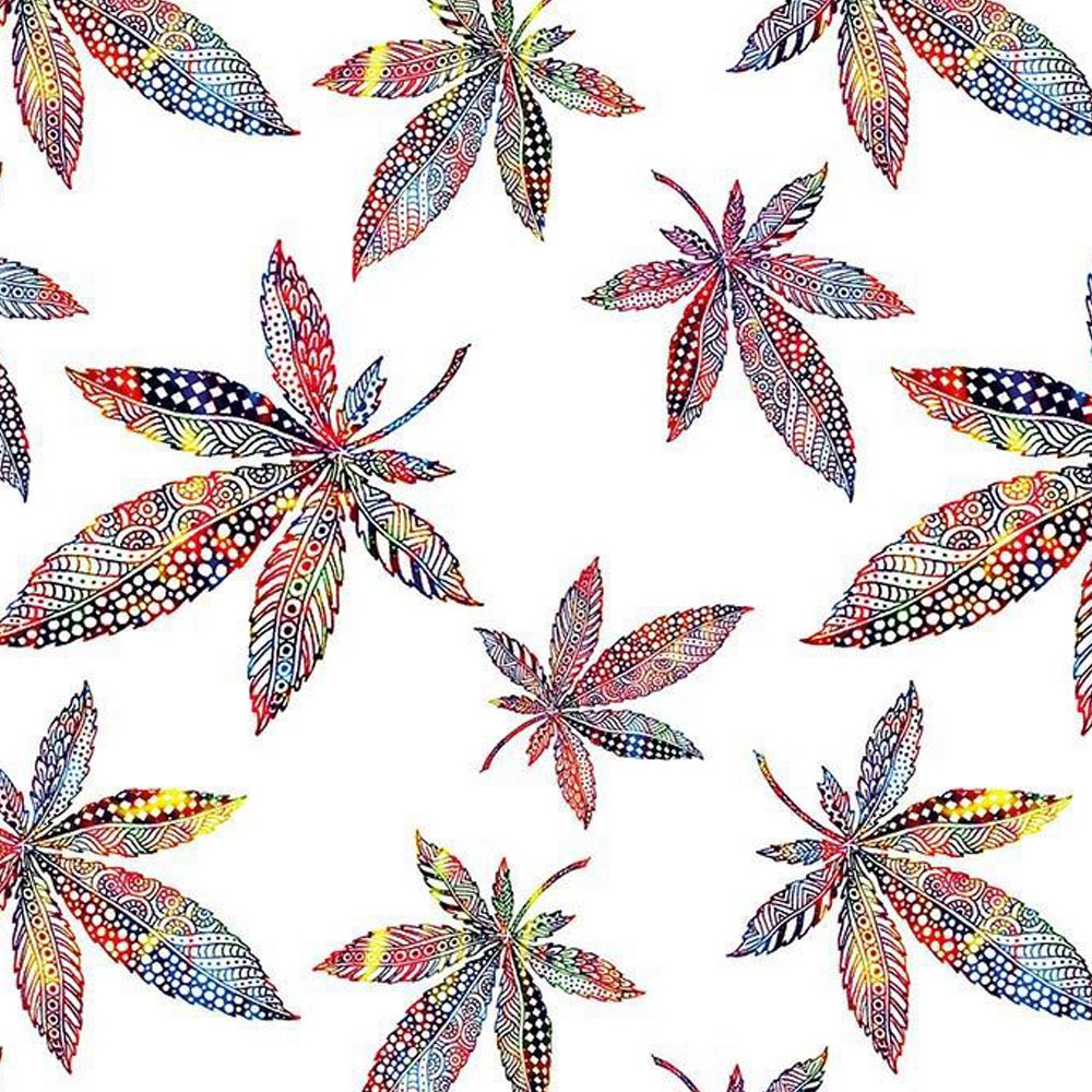 44" Wide 100% Cotton No Stretch Quilting Fabric-Printed Designs for Sewing, Clothing, Crafts, Accessories, Home Decor,  and DIY Projects (Quilting Fabric- Cannabis Collection)