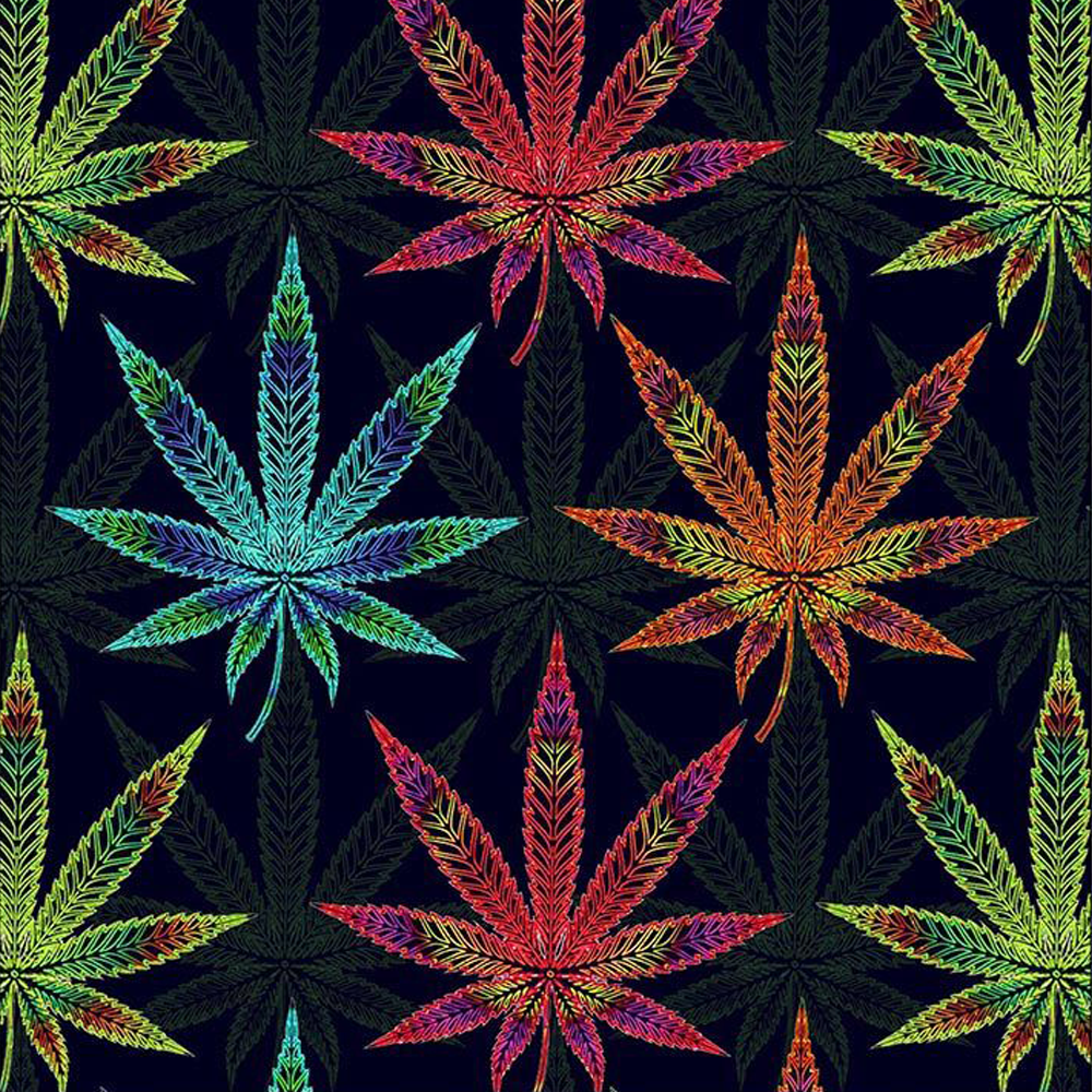 44" Wide 100% Cotton No Stretch Quilting Fabric-Printed Designs for Sewing, Clothing, Crafts, Accessories, Home Decor,  and DIY Projects (Quilting Fabric- Cannabis Collection)