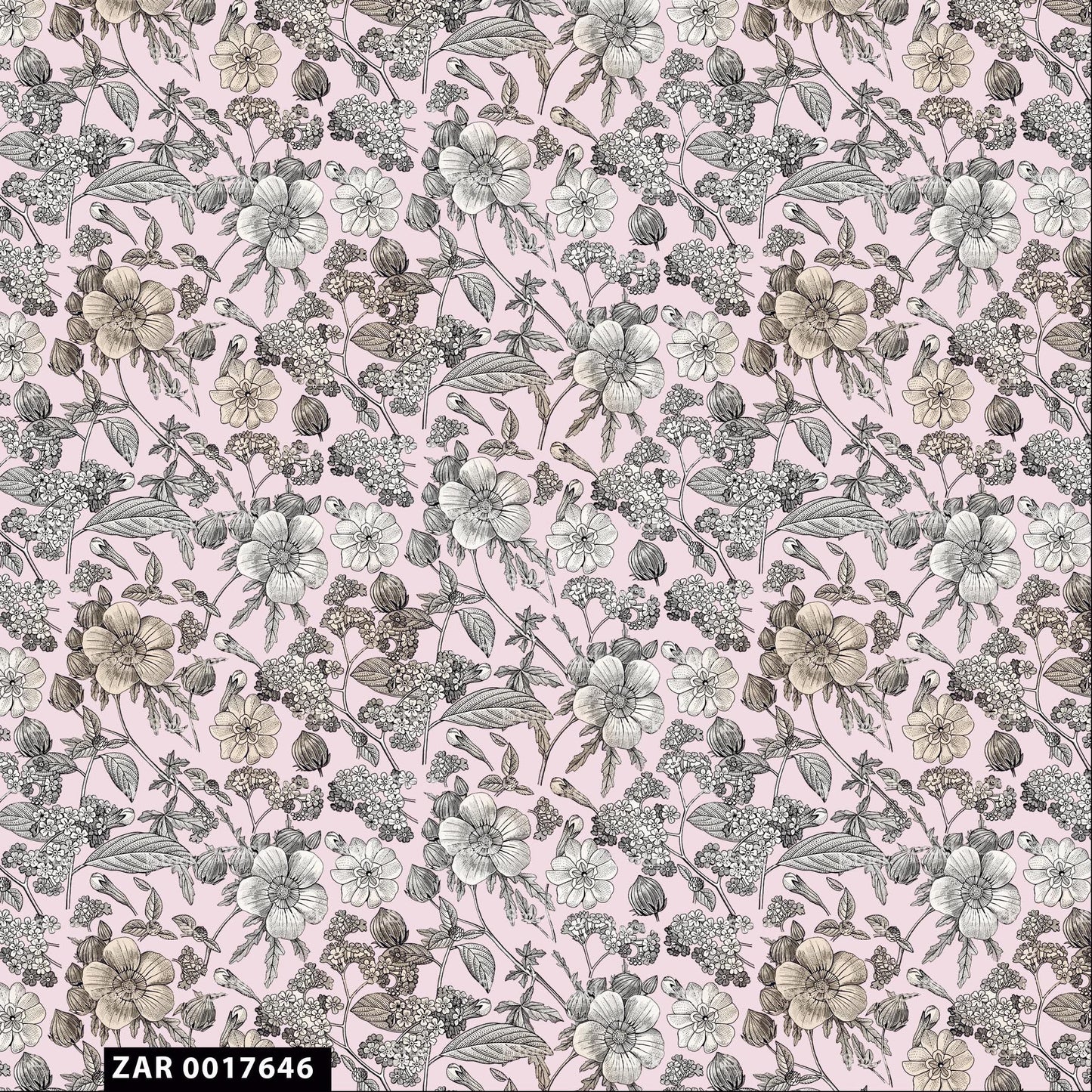 44" Wide 100% Cotton No Stretch Quilting Fabric-Printed Designs for Sewing, Clothing, Crafts, Accessories, Home Decor, and DIY Projects (Quilting Fabric- Floral Collection)