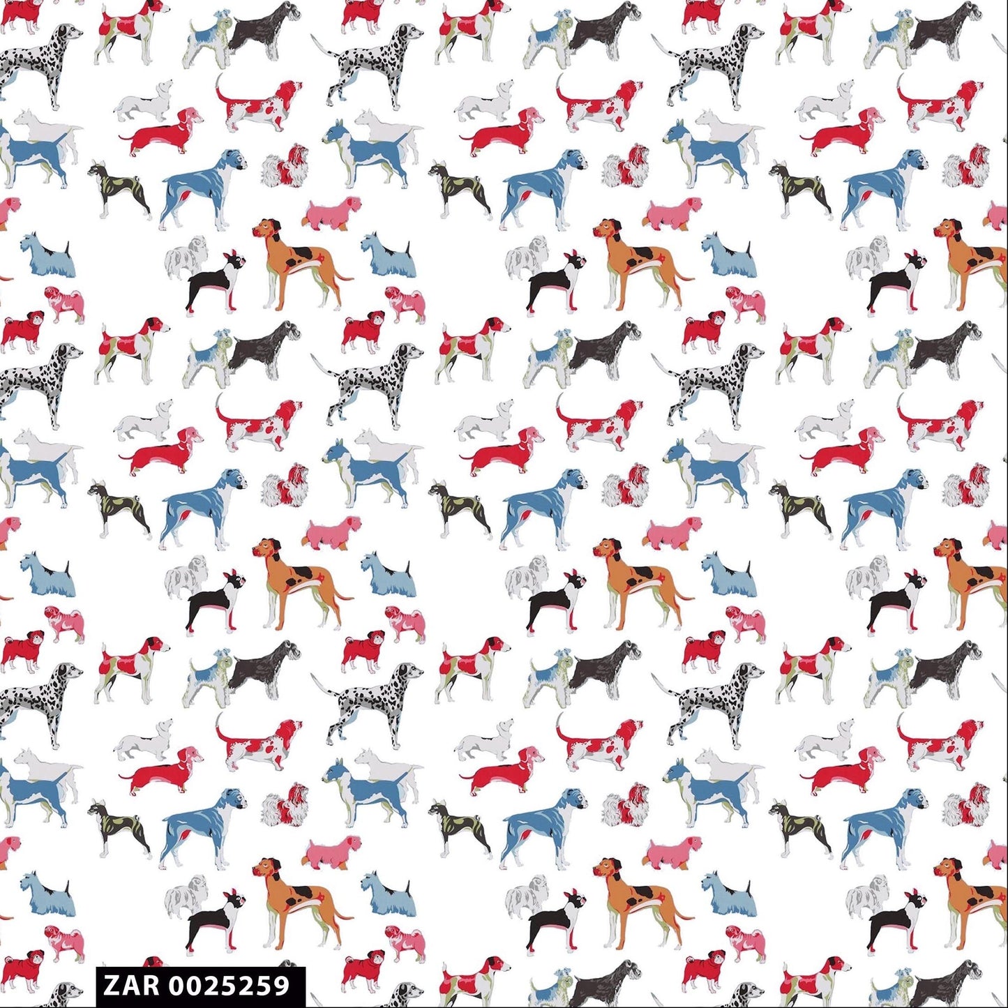 44" Wide 100% Cotton No Stretch Quilting Fabric-Printed Designs for Sewing, Clothing, Crafts, Accessories, Home Decor,  and DIY Projects (Quilting Fabric- Dog Collection)