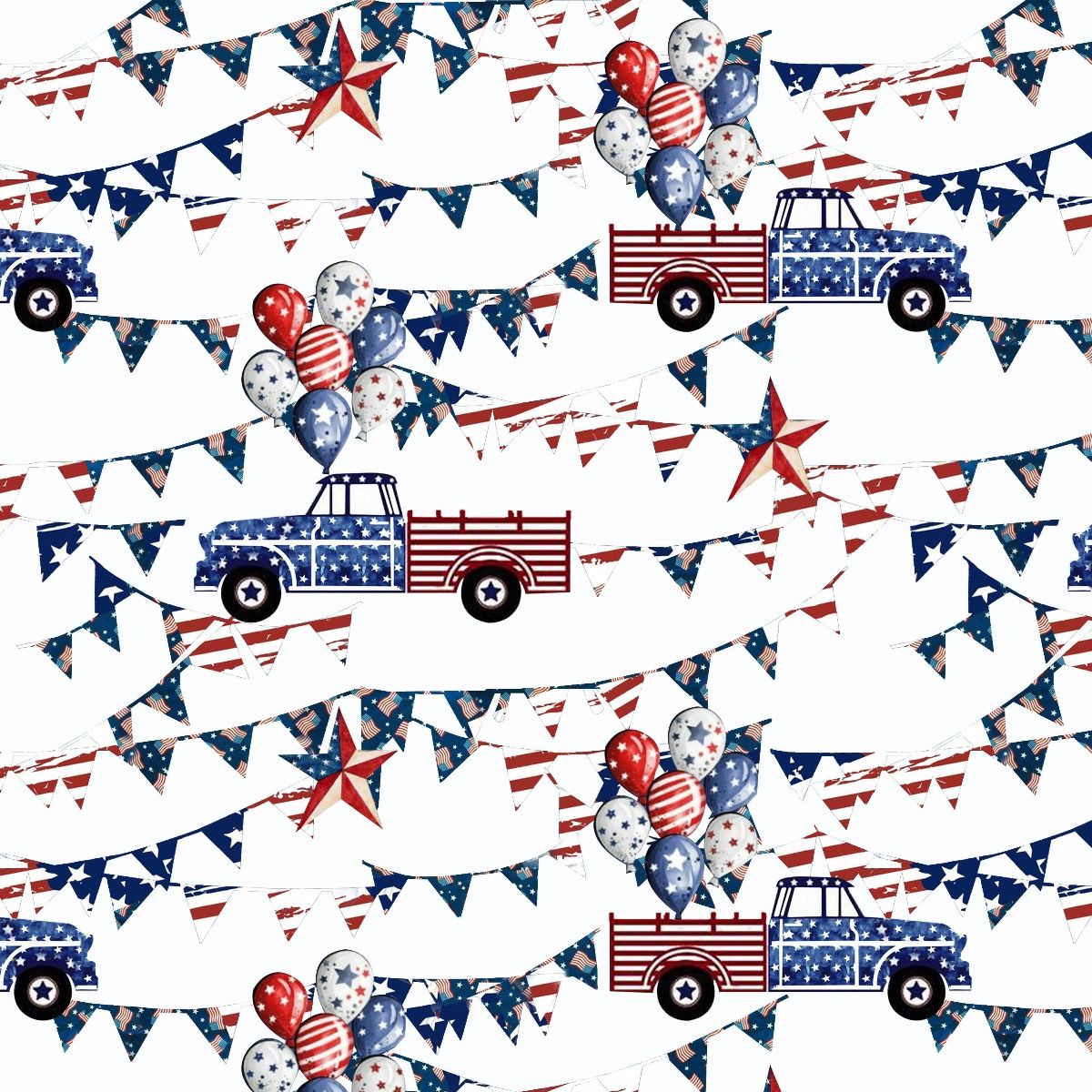 44" Wide 100% Cotton No Stretch Quilting Fabric-Printed Designs for Sewing, Clothing, Crafts, Accessories, Home Decor,  and DIY Projects (Quilting Fabric- Patriotic Collection)