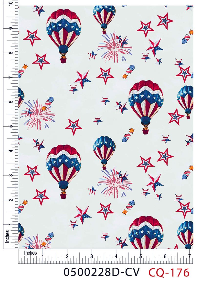 44" Wide 100% Cotton No Stretch Quilting Fabric-Printed Designs for Sewing, Clothing, Crafts, Accessories, Home Decor,  and DIY Projects (Quilting Fabric- Patriotic Collection)