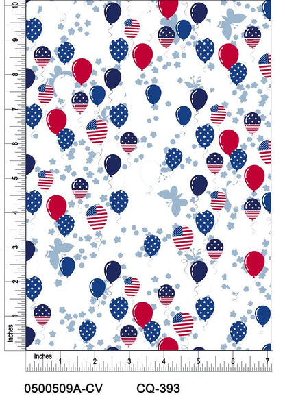 44" Wide 100% Cotton No Stretch Quilting Fabric-Printed Designs for Sewing, Clothing, Crafts, Accessories, Home Decor,  and DIY Projects (Quilting Fabric- Patriotic Collection)