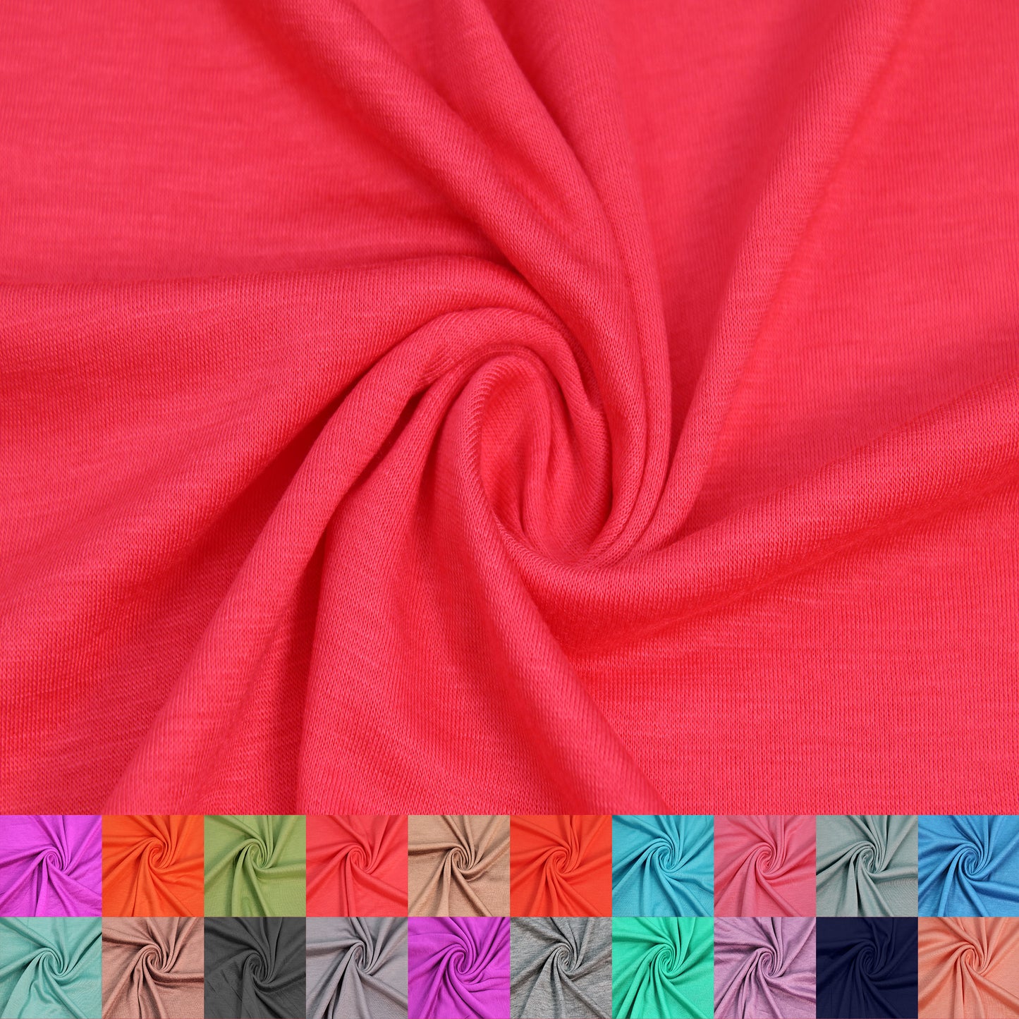 Multicolor Apparel, Loungewear, Scarves & Accessories Fabric By The Yard (130 GSM) - 60" 100% Rayon Jersey Knit, Lightweight, 2-Way Stretch, Soft & Breathable - SKU 13237