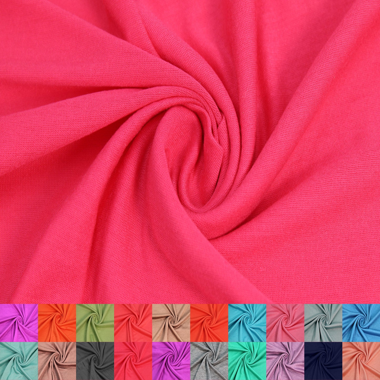 Multicolor Apparel, Loungewear, Scarves & Accessories Fabric By The Yard (130 GSM) - 60" 100% Rayon Jersey Knit, Lightweight, 2-Way Stretch, Soft & Breathable - SKU 13237