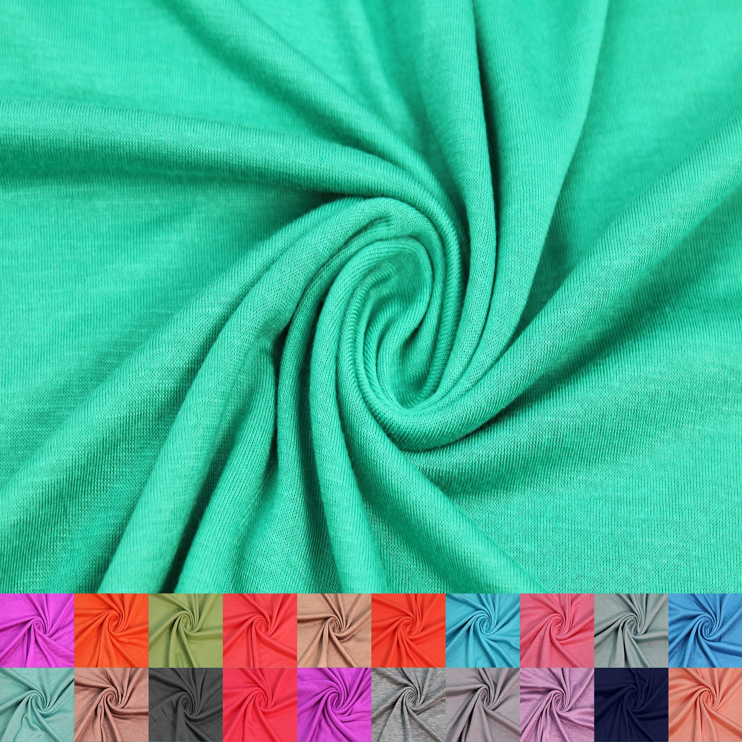 Multicolor Apparel, Loungewear, Scarves & Accessories Fabric By The Yard (130 GSM) - 60" 100% Rayon Jersey Knit, Lightweight, 2-Way Stretch, Soft & Breathable - SKU 13237